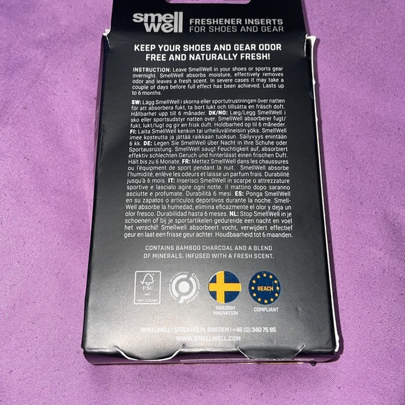 SmellWell Active Odor Eliminator Shoe deodorize 2 Bags Freshener Inserts shoes - Picture 4 of 12